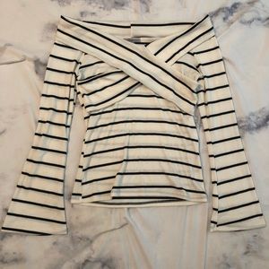 Charlotte Russe Off the Shoulder Long Sleeve